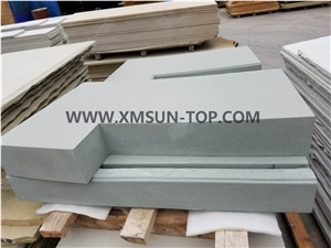 China Green Sandstone Paving Tiles/ Green Sandstone Cut to Size/ Sandstone Small Pool Coping