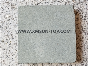 Chinese Green Sandstone Tile & Slab Machine Cut/ Green Sandstone Cutted Wall Tiles/ Green Building Stone Cut to Size