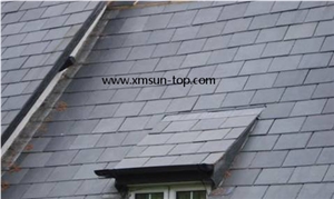 Chinese Roofing Slate, Grey Slate Roofing Tiles, Dark Grey Slate Roof Tiles, Grey Slate Tile Roof, Square Roof Covering and Coating, Stone Roofing