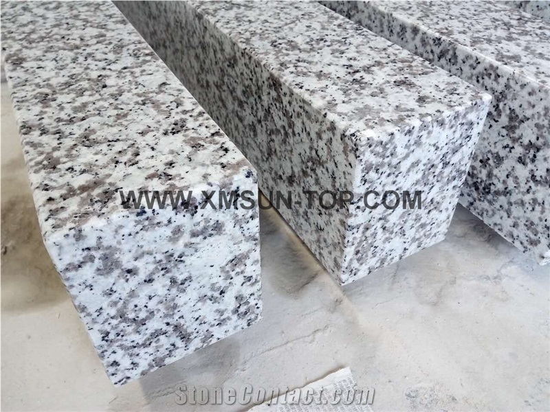 G439 Granite Kerbstones & Road Stone/China Bianco Sardo/Big Flower White Granite/Big Flower Granite/Puning White/Polished/China Granite Curbs/White Side Stone
