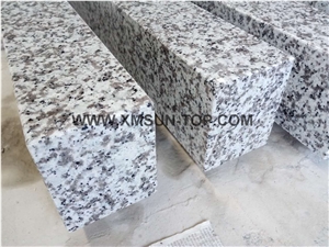 G439 Granite Kerbstones & Road Stone/China Bianco Sardo/Big Flower White Granite/Big Flower Granite/Puning White/Polished/China Granite Curbs/White Side Stone