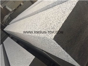G654 Granite Kerbstone/ New Impala Granite Road Stone/Flake Grey Side Stone/Sesame Black Of China/Palladio Light Granite Side Stone/Exterior/ Bush Hammered Surface