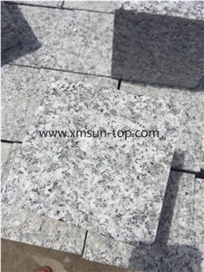 Haicang White Granite Cube Stone,G623 Granite Courtyard Road Pavers,Silver Grey Granite Cobblestone, Paving Stone for Patio,Driveway, Bianco China,Sesame Light, Grey Granite Pavers