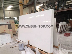 Pure White Nano Crystallized Glass Stone Slab&Tile/ Microlite Glass Stone/Pure White Nano Glass/China Manmade&Artificial Stone/Polished Nano Glass for Interior or Exterior Wall,Floor Decoration