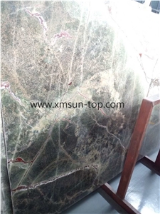 Rainforest Green Marble Slabs & Tiles, India Green Marble , Polished Green Marble Flooring Covering & Wall Covering