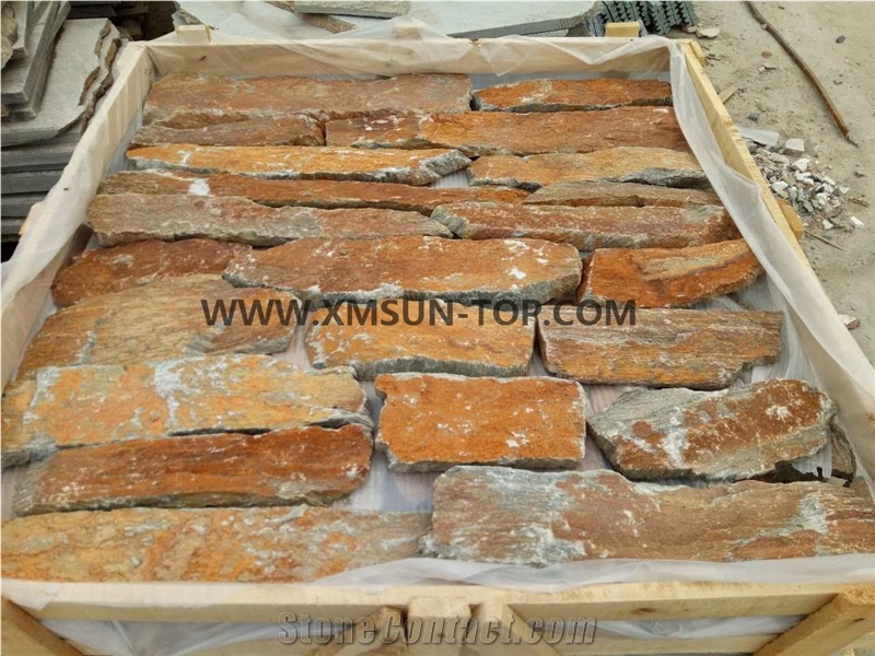Rusty Slate Wall Cladding/ Slate Culture Stone/ Ledge Stone