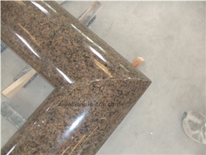 Tropical Brown Granite Molding/Tropical Brown Granite Fabrication & Fabricated Border Liners/Stone Border Line/Natural Stone Skirting/Interior Decoration