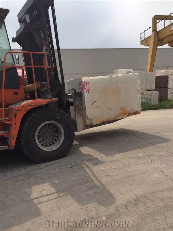 Own Factory Protugal Cream Limestone Block Stock, Portugal Crema Beige Limestone /Coral Stone Block
