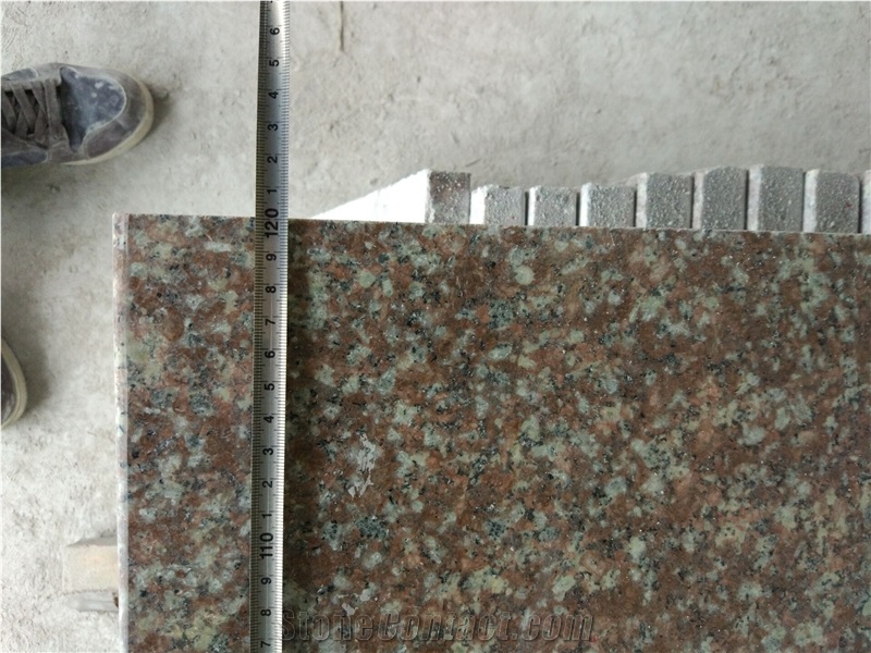High Polished G687 Gutian Peach Flower Red Granite,Gutian Peach Red/Taohua Red Granite for Staircase and Steps in European Standard