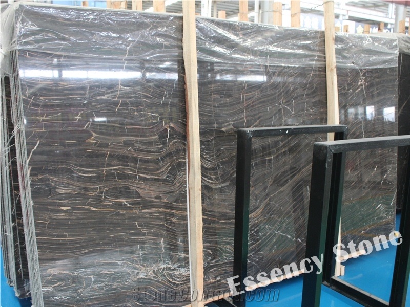 China Cafe Marron Marble Polished Big Slabs,China Brown River Marble,Port Laurent Marble