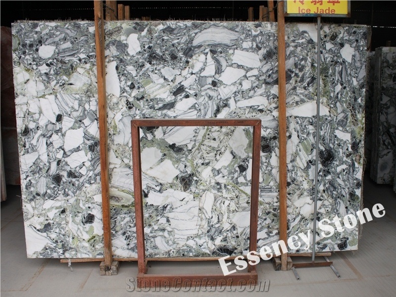 China Ice Green Marble Slabs,Polished Cold Jade Marble,Primavera Colorfule Marble,Black White Green Marble Slabs