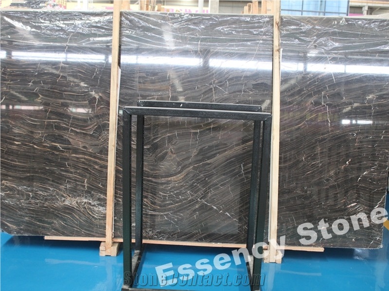 European Network Brown Marble,European Network Red Vein Black Marble, Polished China Black with Yellow Grain Marble Slabs for Wall & Floor Covering