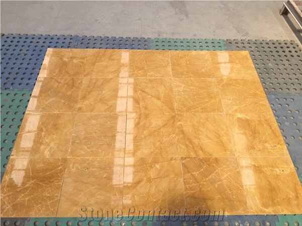 Yellow Marble Tiles (Cut to Sizes) - Golden Yellow, China Yellow Marble