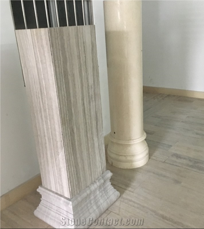 Beige Marble Column, Column Tops, Sculptured Columns