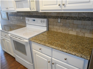 Brazil Popular New Venetian Gold Granite Price, Yellow Granite Kitchen Countertops