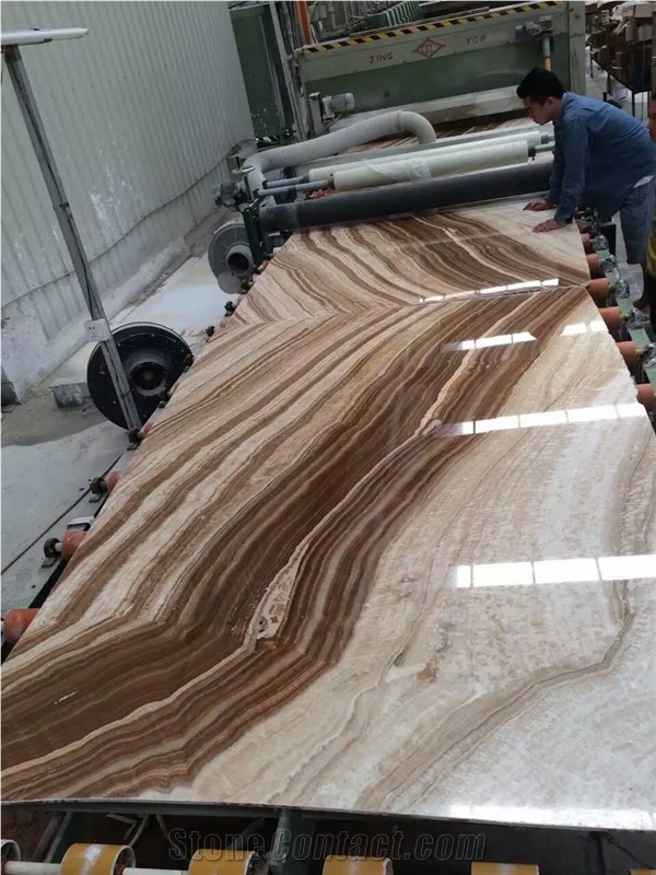 Imported Materials Polished Wooden Onyx Tile & Slab Flooring