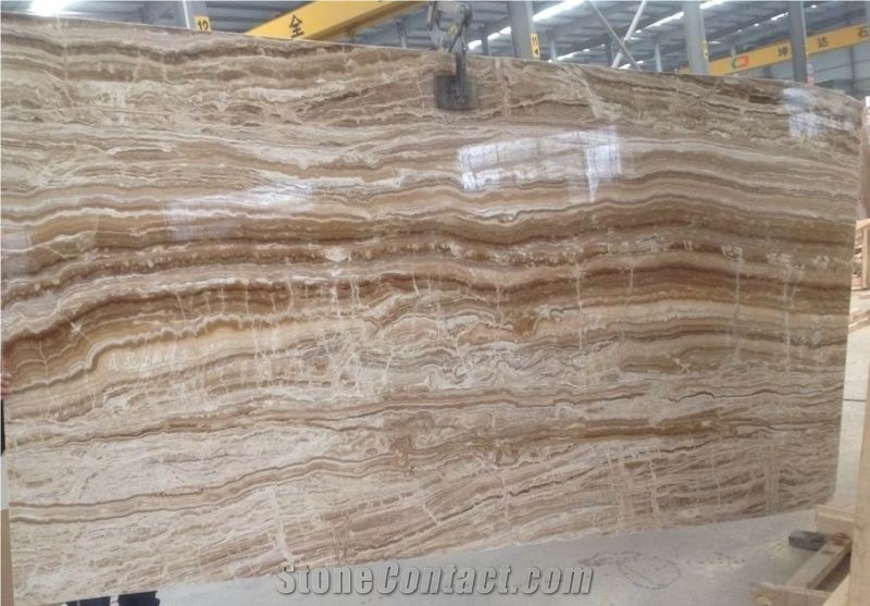 Unique and High Quality Polished Wooden Onyx Slab & Tile