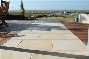 Mint White Sandstone Tiles & Slabs, Floor Covering Tiles, Walling Tlies