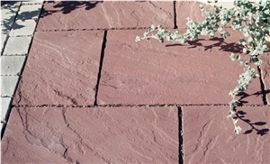 Modak Pink Sandstone Tiles & Slabs, Pink Sandstone Floor Covering Tiles, Walling Tiles