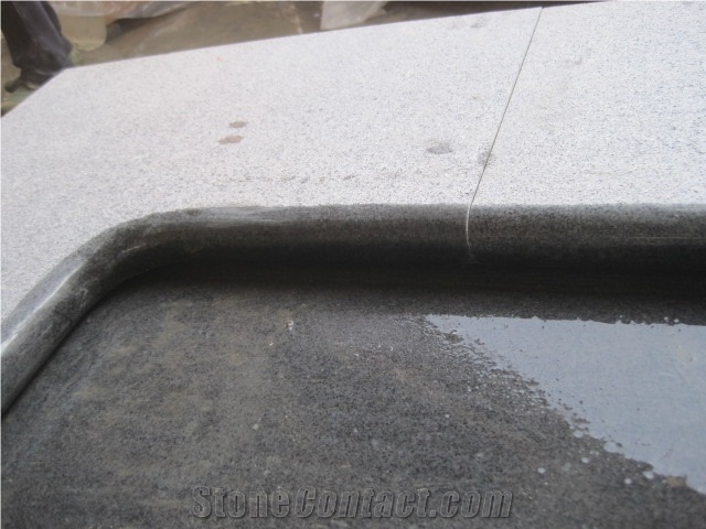 China Sesame Grey Granite G654, Grey Granite Pool Pavers, Pool Coping