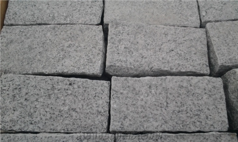 China Zima White Granite G603,Fujian Old G603, Original G603, Grey Granite, Chinese Grey Sardo, New Grey Sardo,Cobble Stone,Cube Stone, Paving Sets, Driveway Paving Stone