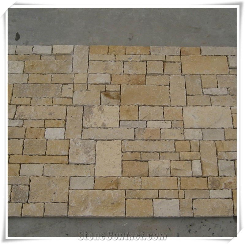 Yellow Limestone Wallstone Cultured Stone