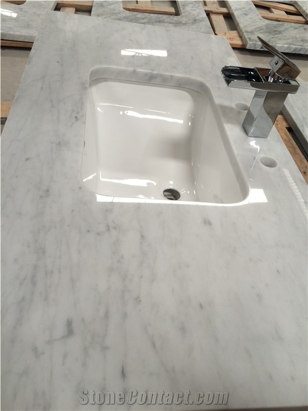 Bianco Carrara Cd Marble Bath Tops