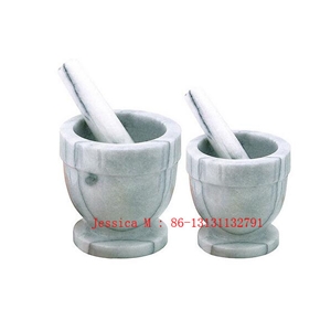 4" Marble Mortar and Pestle Set, White Marble Mortars