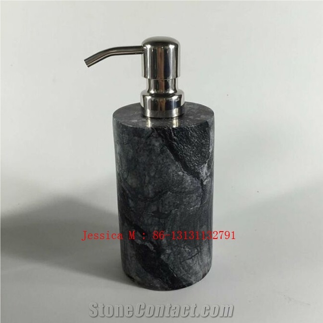 Black Forest Marble Soap Dispenser
