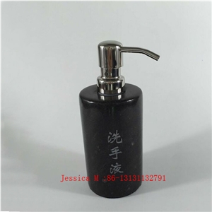Black Marble Stone Soap Dispenser /Marble Lotion Dispenser