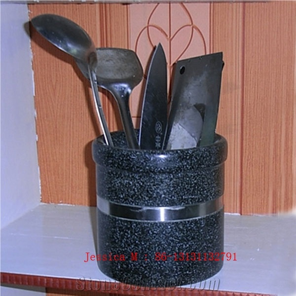 China Black Granite Kitchen Utensil
