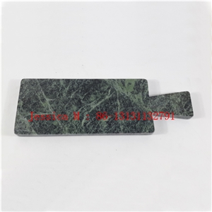 Green Marble Chopping Board with Handle /Green Marble Pastry Board /Green Marble Cheese Board /Green Marble Chopping