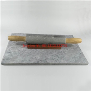 Grey Marble Rolling Pin and Pastry Board
