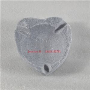 Heart Shape Grey Marble Ashtrays /Heart Shape Stone Ashtrays