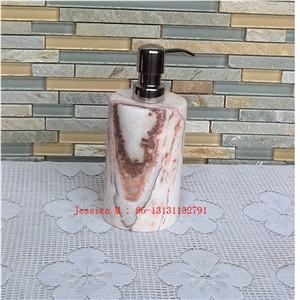 Home Internal Spa Collection Pink Marble Liquid Soap Dispenser