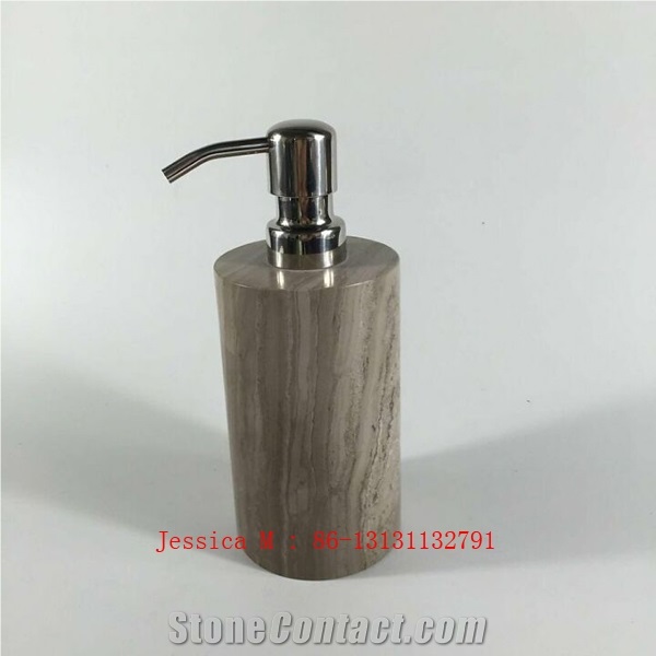 Internal Spa Collection Brown Marble Liquid Soap Dispenser