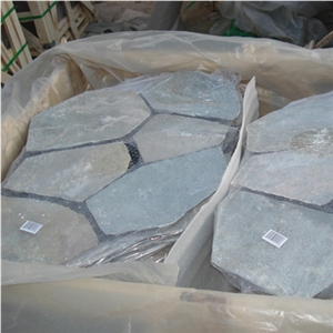 Natural Grey Slate Flagstone Pattern/Crazing Paving Stone/Irregular Mesh Paver