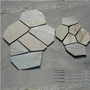 Natural Multicolor Slate Flagstone Pattern/Crazing Paving Stone/Irregular Mesh Paver