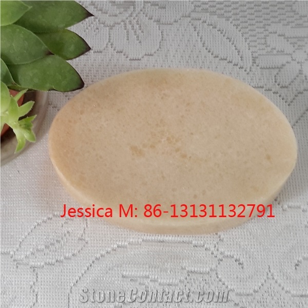 Oval Shape Pink Marble Soap Dish /Oval Shape Pink Marble Soap Holder