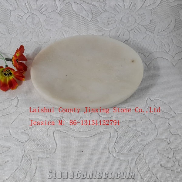 Oval Shape White Marble Soap Dish /White Marble Soap Holder /Stone Soap Holder