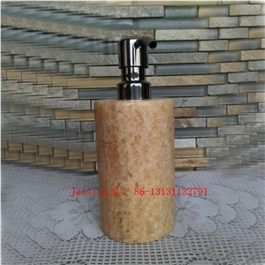Pink Marble Soap/Lotion Dispensers