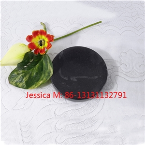 Round Black Marble Soap Dish /Marble Soap Dish Holder for the Shower and Bathroom Sink Accessories Round