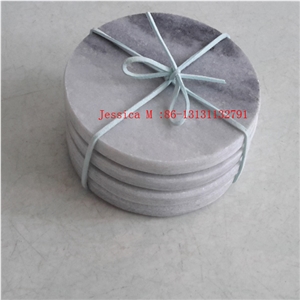 Round Marble Drink Coaster Set Of 4 /Stone Drink Coaster