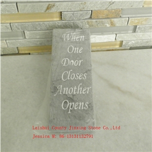 Triangle Stone Door Stop /Grey Marble Door Stopper