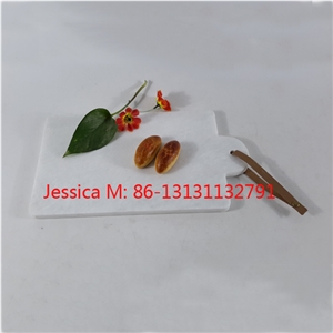 White Marble Cheese Board with Handle /White Marble Cutting Board with Handle /White Marble Serving Board with Handle /White Marble Chopping