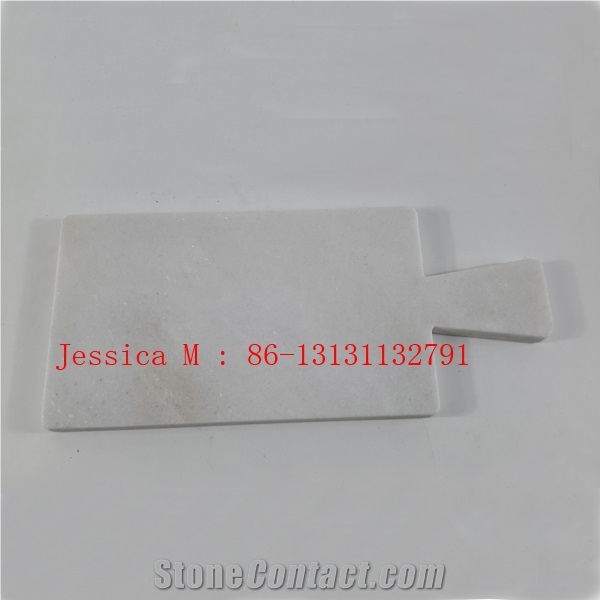 White Marble Cheese Board with Handle /White Marble Pastry Board /White Marble Serving Board /White Marble Chopping /White Marble Cutting Board