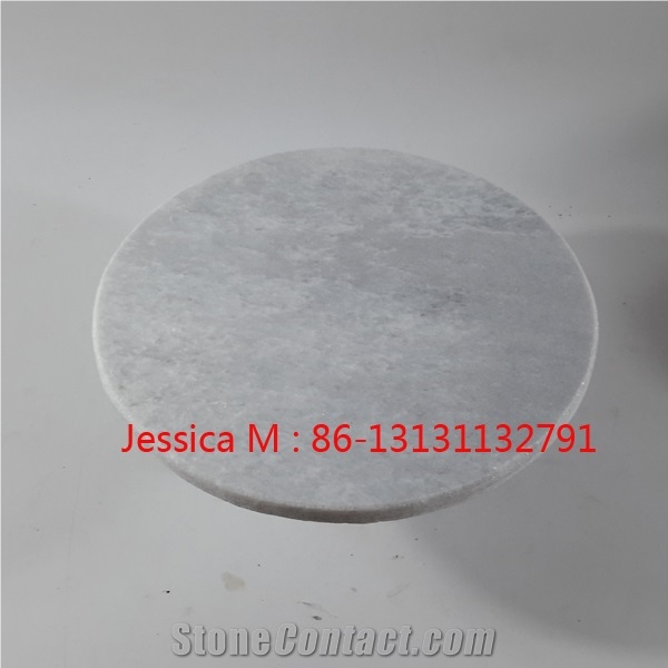 White Marble Pedestal Pastry Stand Plates