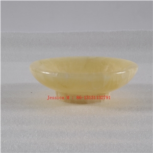 Yellow Marble Soap Dish
