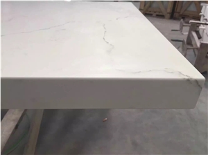 Artificial Stone Tops, White Quartz Kitchen Countertop, Kitchen Tops