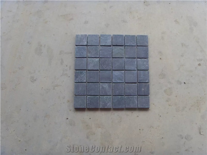 Black Quartzite Mosaic Tiles